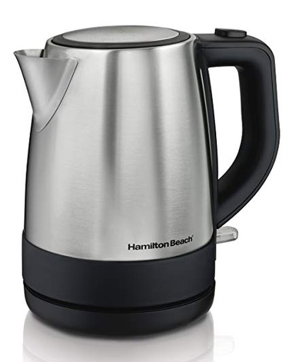 Hamilton Beach Cordless Electric Kettle - 1 Liter - Silver Stainless Steel