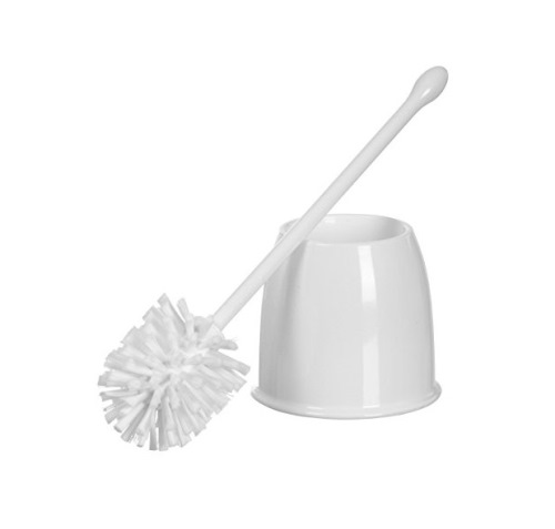 Round Head Toilet Bowl Brush With Rubber Grip.