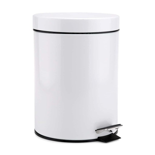 Step Can 5L (1Gal) Steel White Home Plus