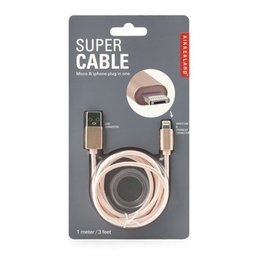 Charging Cable 2In1 Rose                