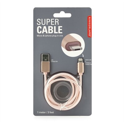 Charging Cable 2In1 Rose                