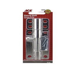 Heavy Duty Barrel Bolt 4In (10.16Cm) Zinc Ace