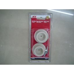 Stop Wall Plastic Self Stick 1  7/8In (4.76Cm) Almond  Plastic Ace