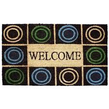 J&M Home Fashions Multicolor Coir Nonslip Doormat 30 in. L x 23 in. W Cancel.