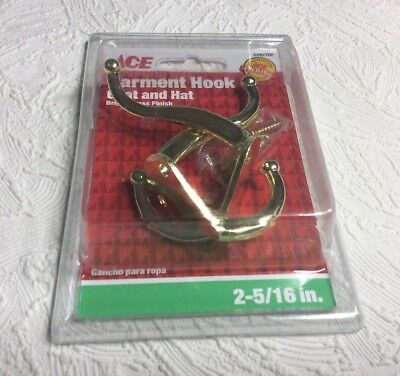 Coat And Hat Garment Hook 2  5/16In  (5.87Cm)Satin Chrome Ace