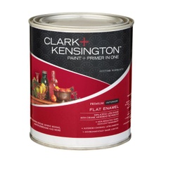 Ace Clark+Kensington Flat Enamel Designer White Acrylic Latex Paint and Primer Indoor 1 qt. Cancel