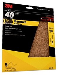 Coarse Sandpaper 40 Grit 5Pcs 9In X 11In (22