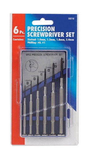 Prec Screwdrivr Set 6PCS