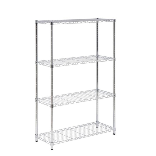 SHELF 4-TIER CHROME 250#.