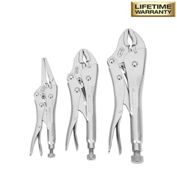 3 PIECE LOCKING PLIERS SET 5IN (13CM) 7IN (18