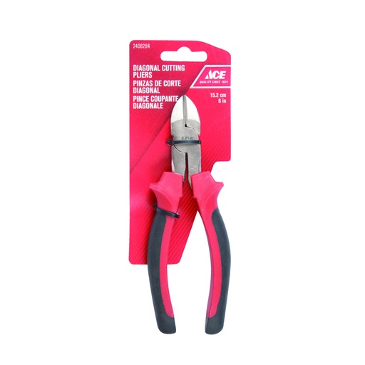 DIAGONAL CUTTING PLIERS 15CM (6IN), TPR GRIP HANDLE ACE