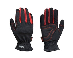 Unisex Indoor/Outdoor Synthetic Leather Heavy Duty Gloves Black L 1 pair Cancel