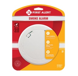 First Alert Battery-Powered Photoelectric Smoke/Fire Detector.