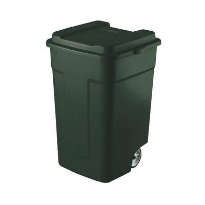 Roughneck 50 gal. Plastic Wheeled Garbage Can Lid Included.