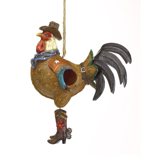 ROOSTER SHERIFF BIRDHOUS