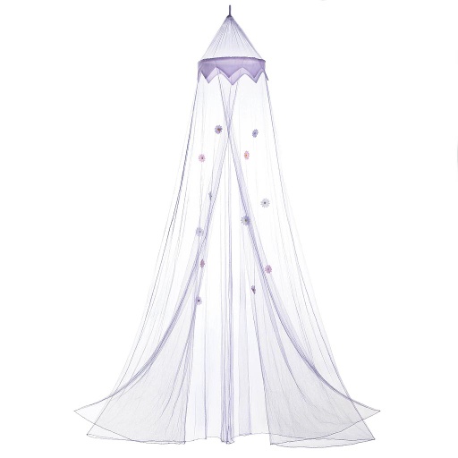 Accent Plus .10 in. H x 16 in. W x 109.25 in. L White Daisy Bed Canopy