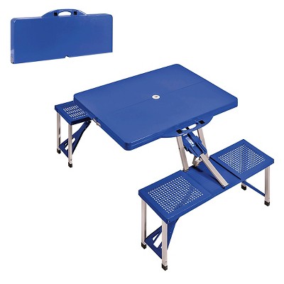 Picnic Time Oniva Steel Blue Picnic Table