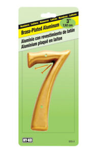 NUMBER HOUSE #7 BRS 3"