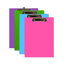 BAZIC BRIGHT COLOR PVC STANDARD CLIPBOAR