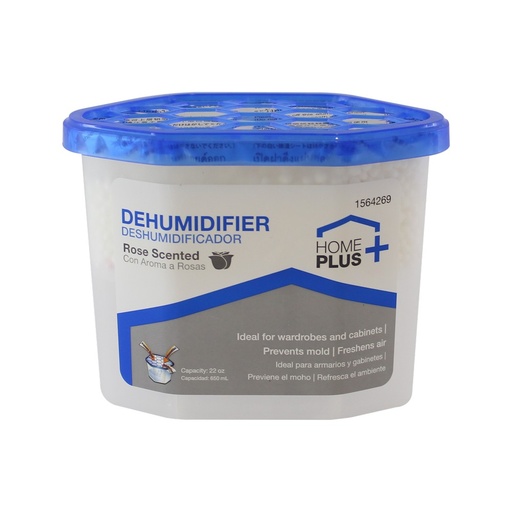 MOISTURE ABSORBING CRYSTALS 650 ML CAPACITY (22 OUNCES) ROSE SCENT HOME PLUS