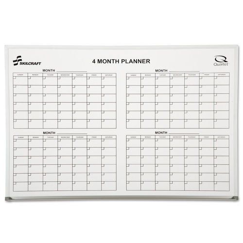 Quartet 1-Month Cubicle Calendar Board