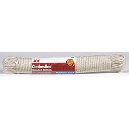 Solid Braid Cotton Clothesline ACE 7/32&quot; x 100'  Clothesline 71548