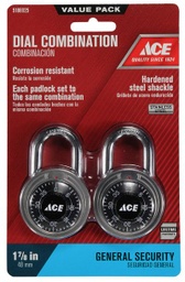 Locker Lock Combination Padlock 2pk 48mm.