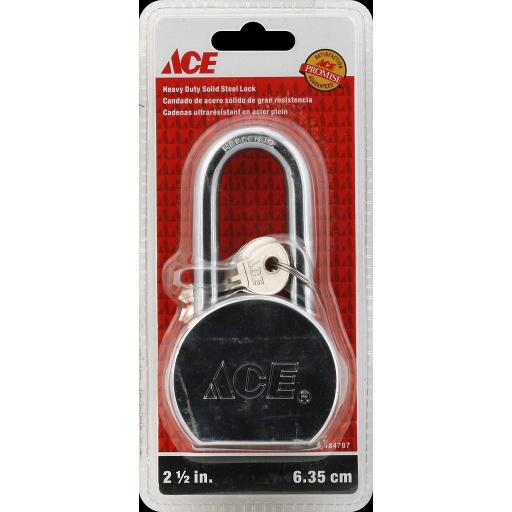 ACE Heavy Duty Long Shackle Padlock 65 MM (2 9/16 IN) Stainless Steel