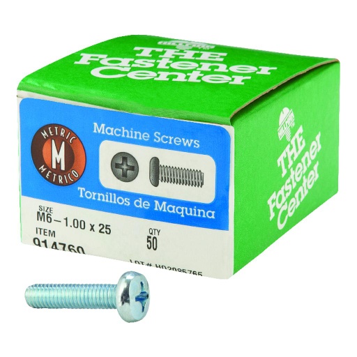 MACHINE SCREWS M6-1.00 x 25