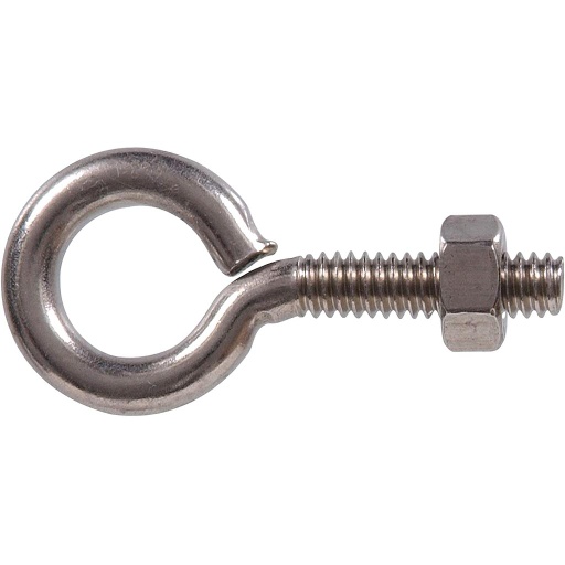 EYEBOLT W/NUT SS 1/4-20 X 2