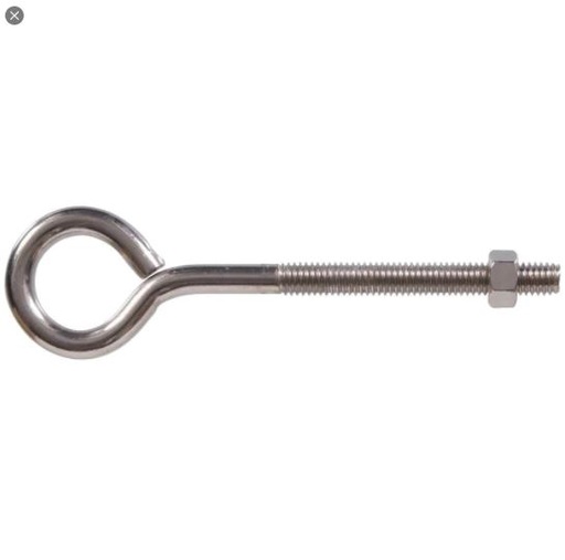 EYEBOLT W/NUT SS 3/8-16 X 6