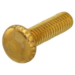 KNURLED SCREW 8-32*3/4 BRASS PLATED