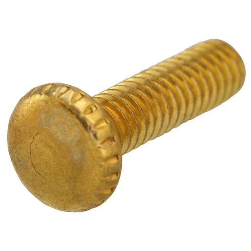 KNURLED SCREW 8-32*3/4 BRASS PLATED
