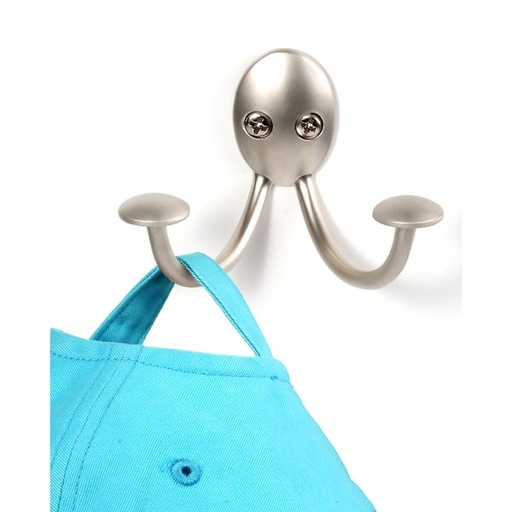 Stratford Double Hook Wall Mount, With Screws Steel Spectrum