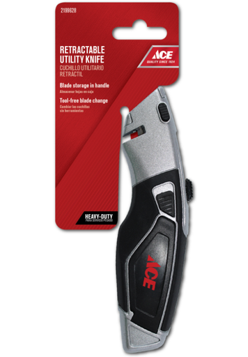 Ace 6 in. Fixed Blade Utility Knife White 1 pc.