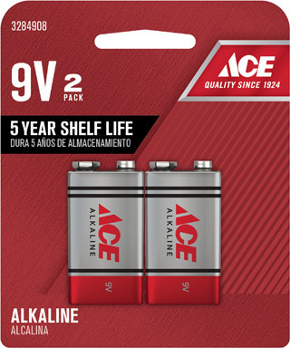 BATTRY ALKLN 9V PK4 ACE