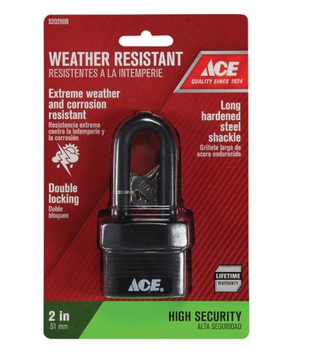 PADLOCK 1-3/4' W 1PK