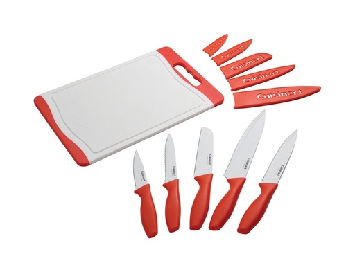 CUTLERY SET SS/RED 11PC.
