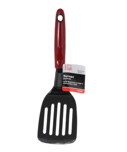 Chef Craft 10-1/2 in. L B/R Nylon Slotted Turner.