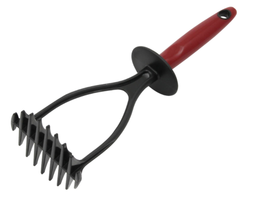 Chef Craft 4 in. W x 11-1/2 in L Black/Red Nylon Masher
