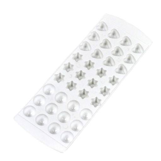 Chef Craft 5 in. W x 13 in. L White Plastic Ice Cube Tray.