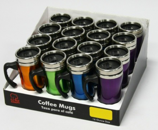 Chef Craft 16 oz oz. Travel Mug Metalic.