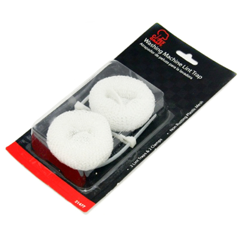 Chef Craft 3.75 in. W x 8 in. L White Plastic Mesh Lint Trap.
