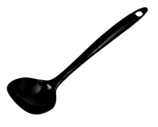 Chef Craft 2.5 in. W x 11.25 in. L Black Melamine Spoon.