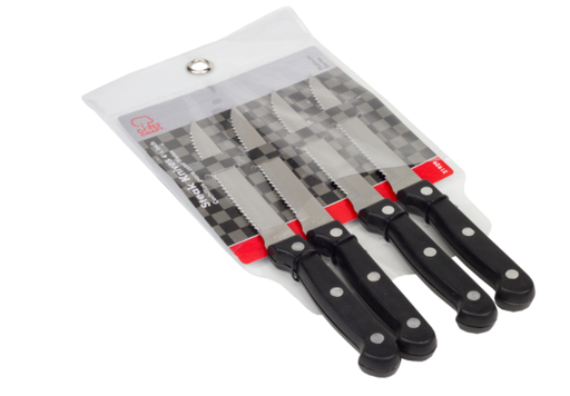 Chef Craft 4.5 in. L Stainless Steel Steak Knife Set 4 pc.