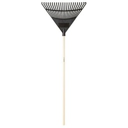 RAKE POLY LEAF 22&quot; WOOD