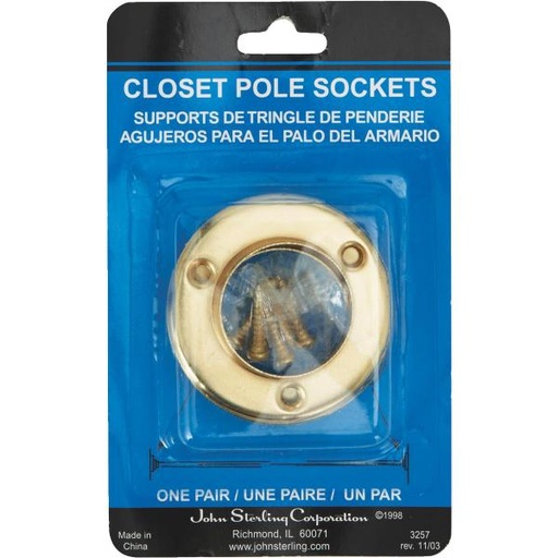 SOCKET POLE BRASS CD2