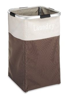 Whitmor Easycare Square Laundry Hamper 13.5"x13.5"x21.25"