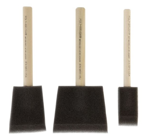 PAINTBRSH FOAM3PK AST EP.