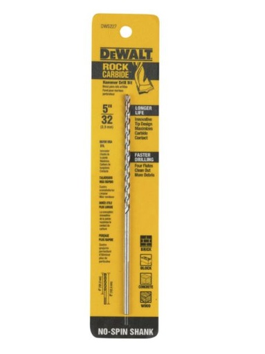 BIT DRILL PERCUS 5/32X6.